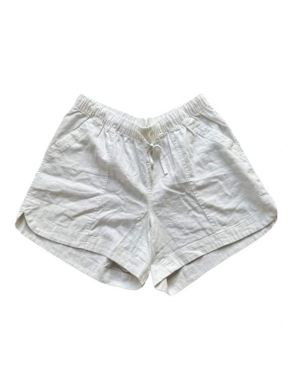 NWT Universal Thread Linen Adaptive Collection White Shorts Women Size Large